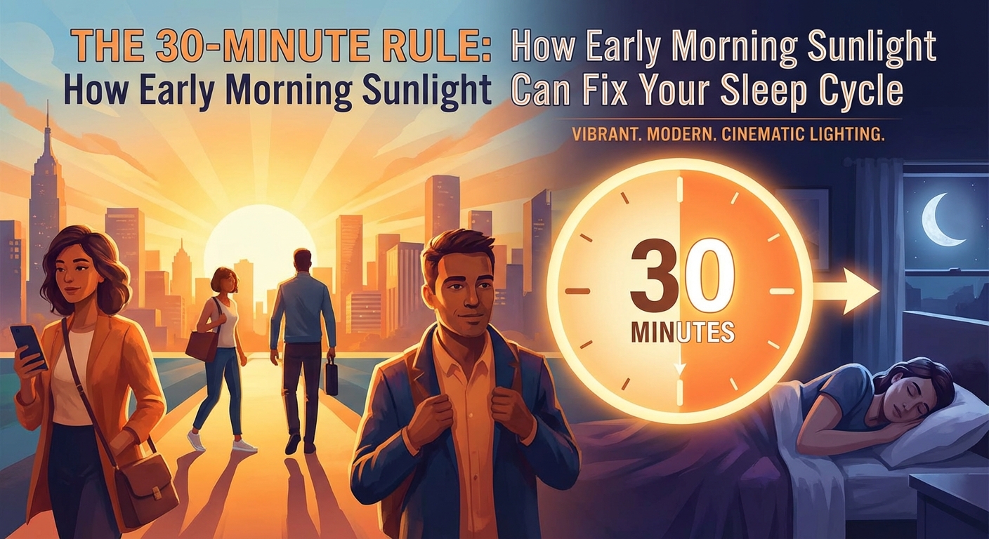 30分ルール：早朝の日光で睡眠サイクルを整える方法